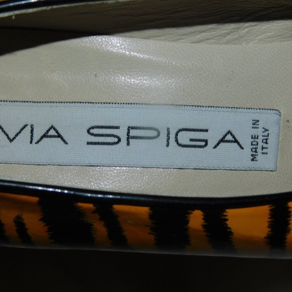 Via Spiga Animal Print Pumps Made In Italy Size 7.5B - Picture 6 of 8